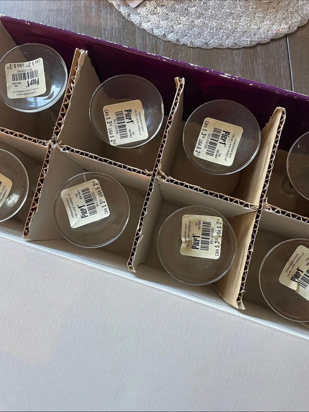 Pier 1 Wine glasses- set of 10
